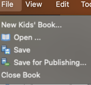 save book for publishing